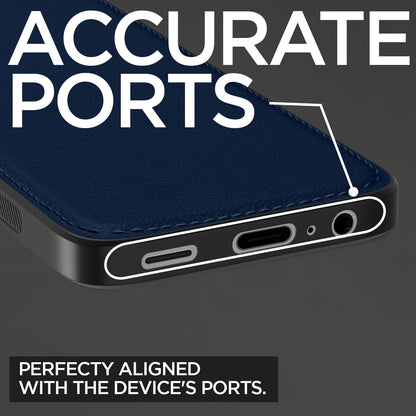 Pikkme Samsung Galaxy M15 / F15 / M15 5G Leatherback Back Case | Blue