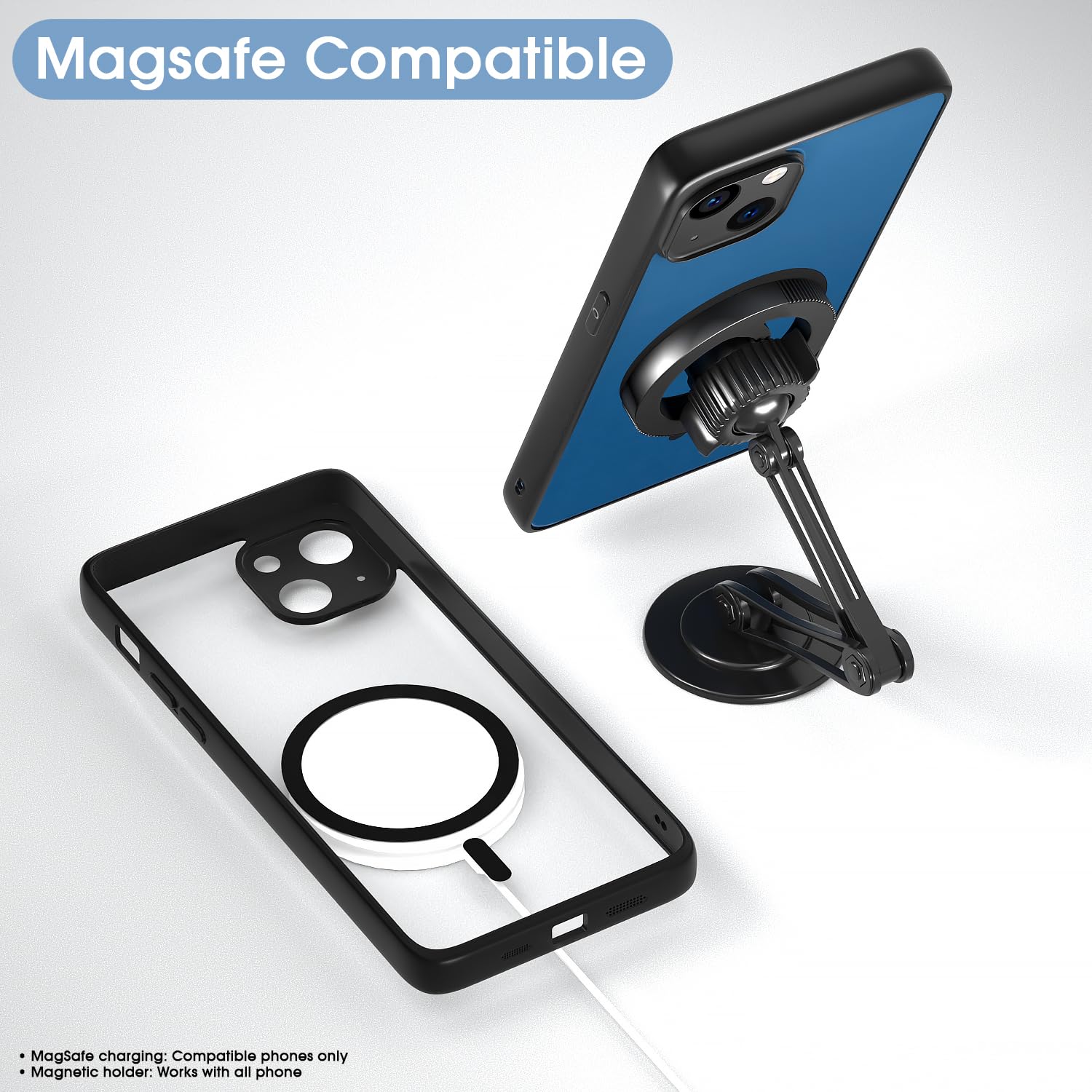 Pikkme black mag-safe mobile back cover for iPhone 13 – photo 7