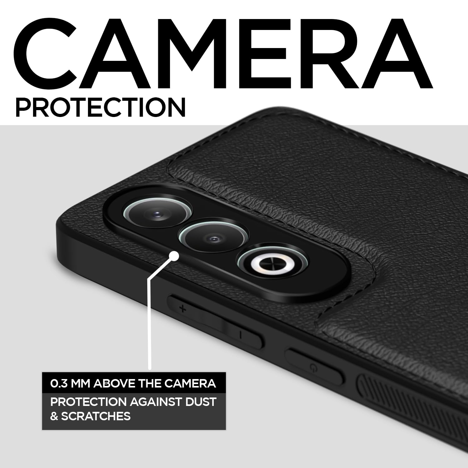 Pikkme OnePlus Nord CE 4 5G Leatherback Back Case | Black
