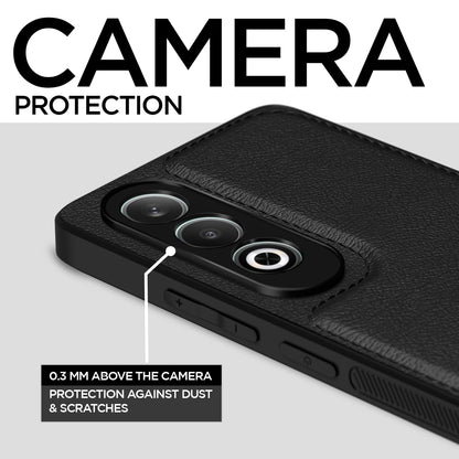Pikkme OnePlus Nord CE 4 5G Leatherback Back Case | Black