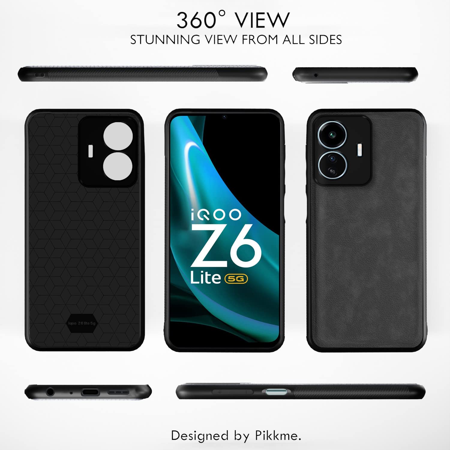 Pikkme iQOO Z6 Lite 5G grey mobile back cover – photo 2