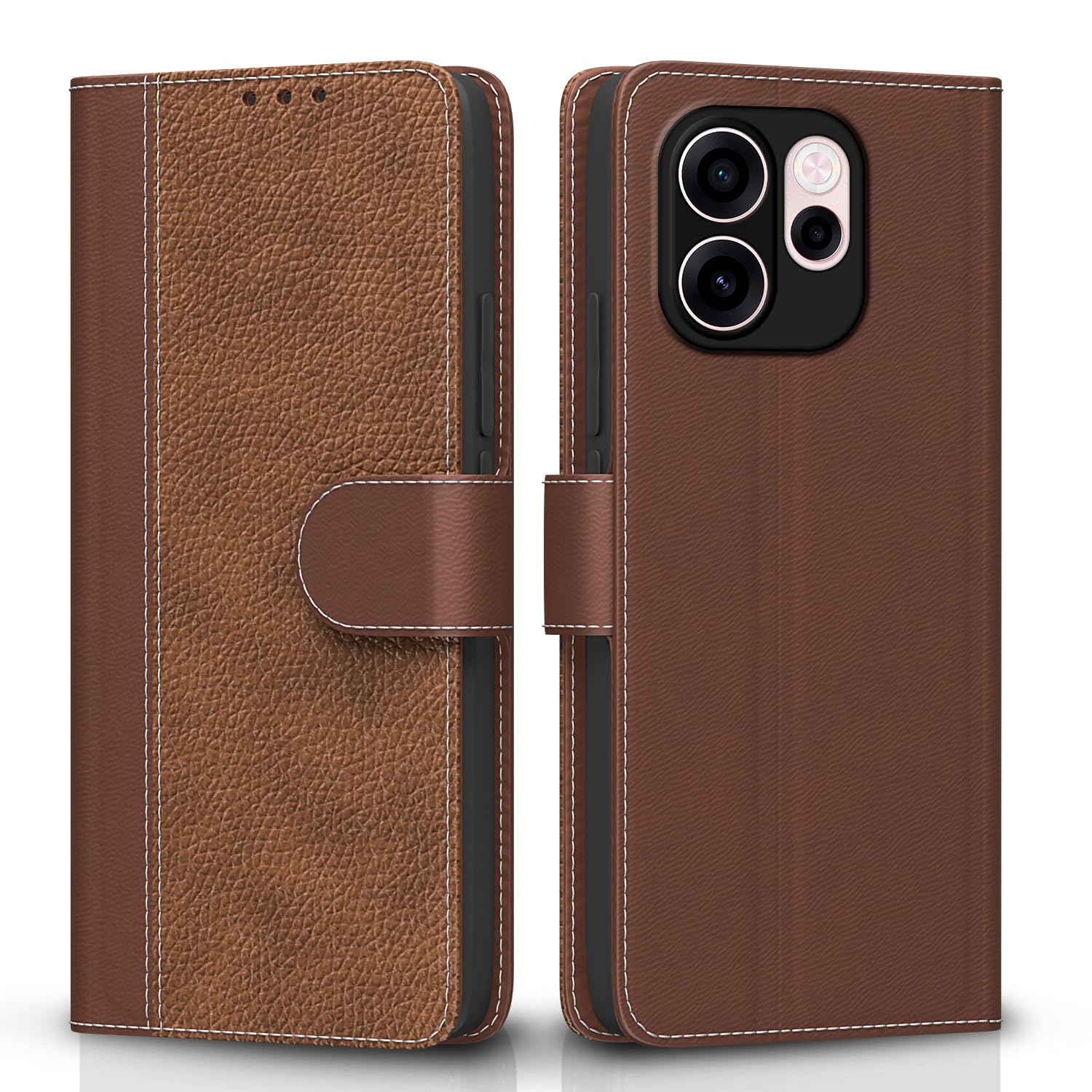 Tan flip case for Oppo Reno 15C 5G – Pikkme