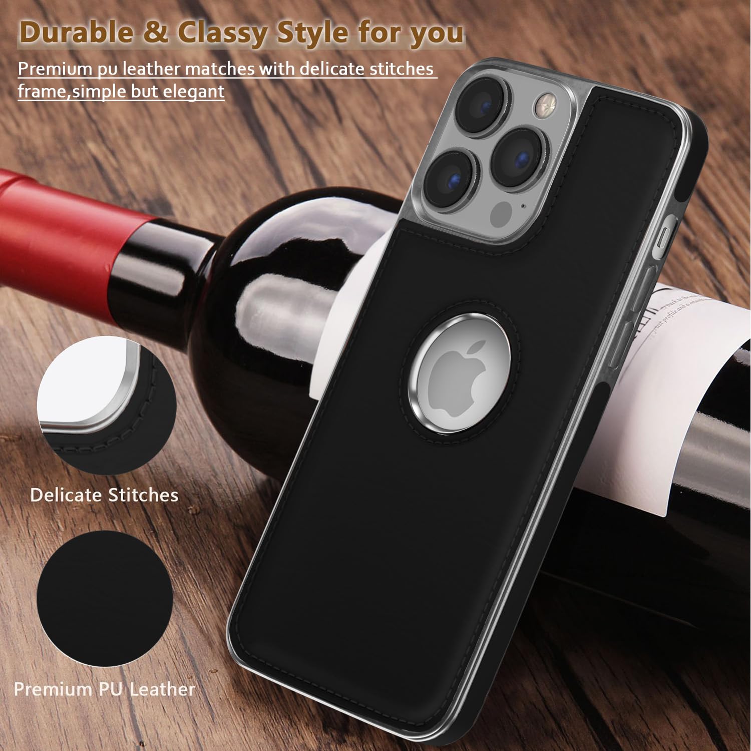 Pikkme iPhone 13 Pro Max chrome black phone cover – photo 7