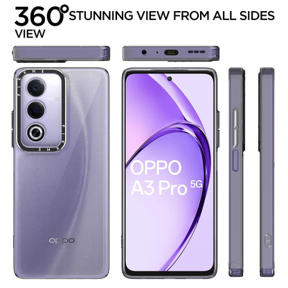 Pikkme Oppo A3 Pro 5G Transring Back Cover (Black)