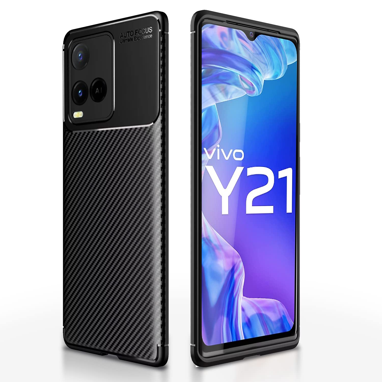 Black Carbon mobile cover for Vivo Y33s/Y21 (2021) – Pikkme