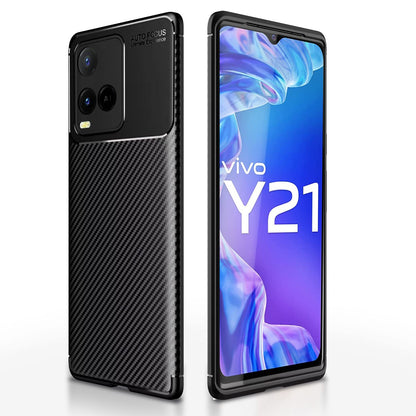 Black Carbon mobile cover for Vivo Y33s/Y21 (2021) – Pikkme