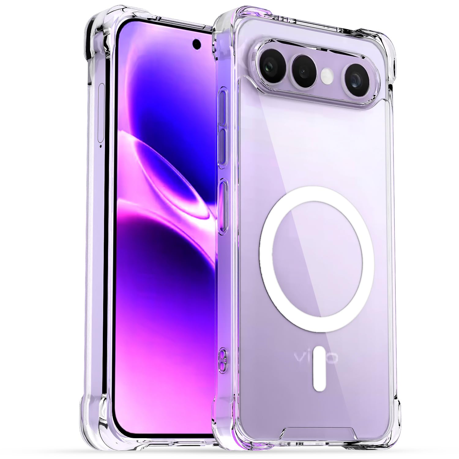 Pikkme Vivo X300 FE 5G MagSafe transparent mag-safe back cover