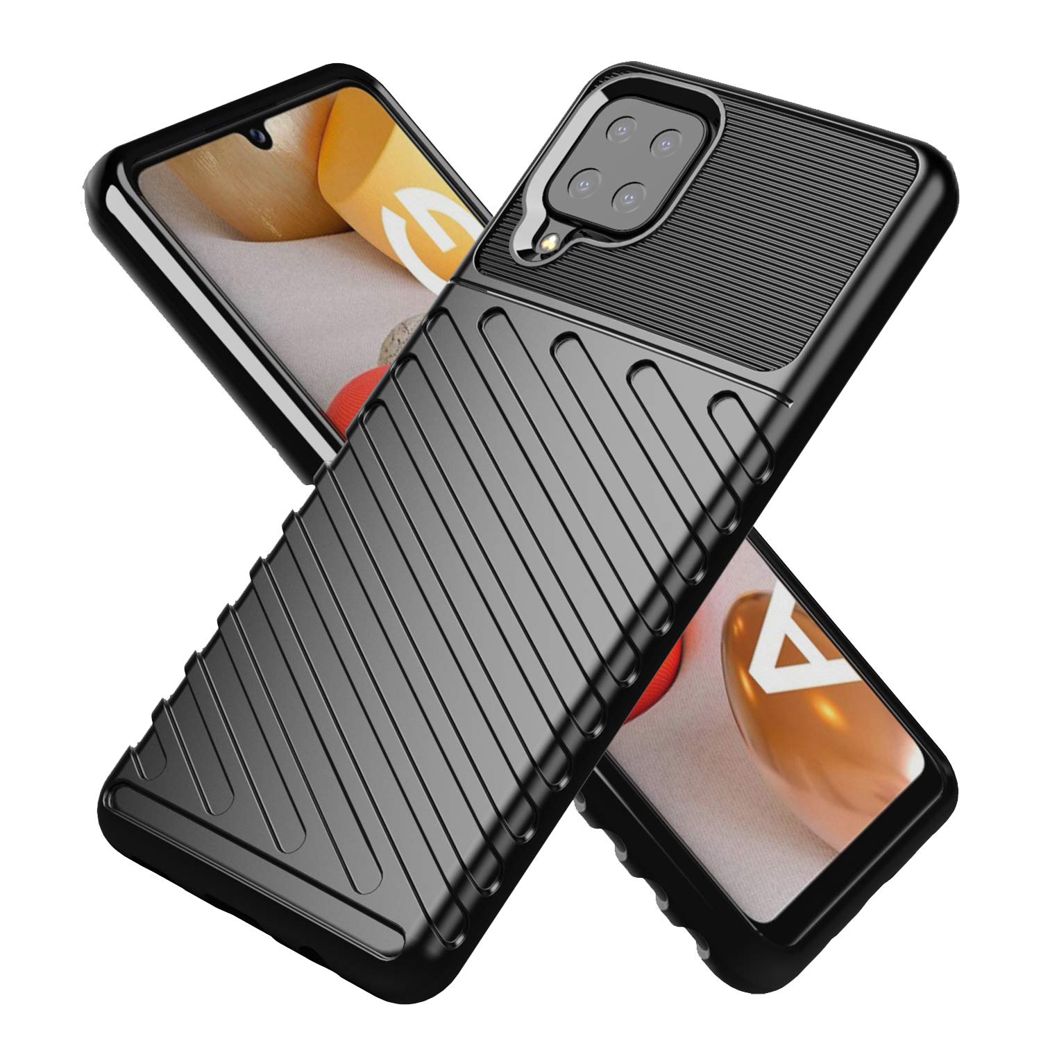 Samsung F62 Matte mobile back cover in black by Pikkme
