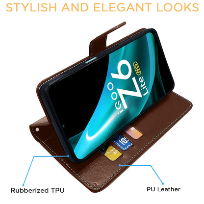 Brown & coffee mobile flip cover for iQOO Z6 Lite 5G – Pikkme – photo 5