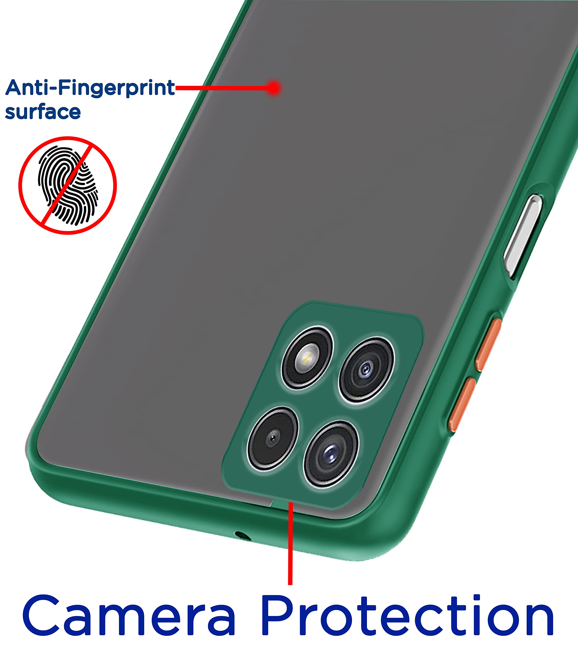 Pikkme green Matte phone cover for Samsung A22/F42 5G – photo 2