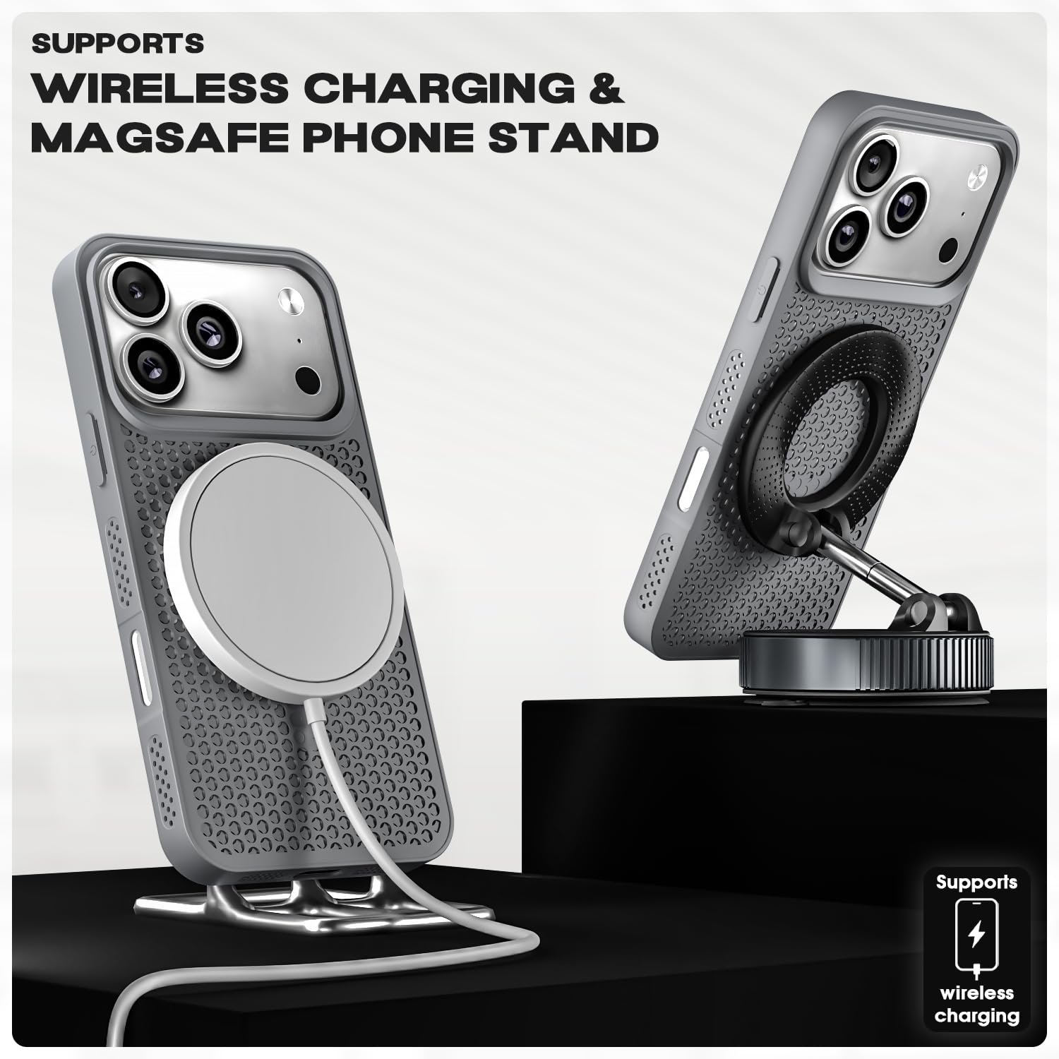 iPhone 17 Pro Max MagSafe mobile cover in grey by Pikkme – photo 5