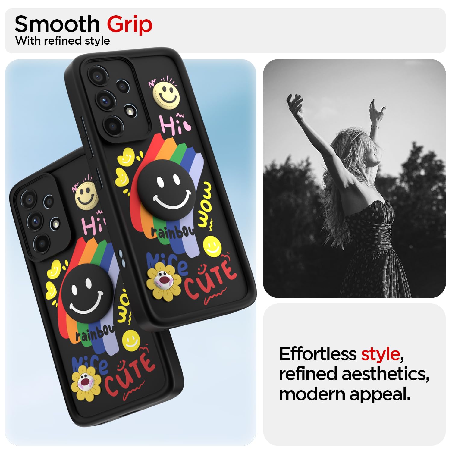 Pikkme black Soft Silicone mobile cover for Samsung A53 5G – photo 2