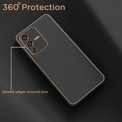 Vivo V23 Pro 5G mobile back cover in black by Pikkme – photo 3