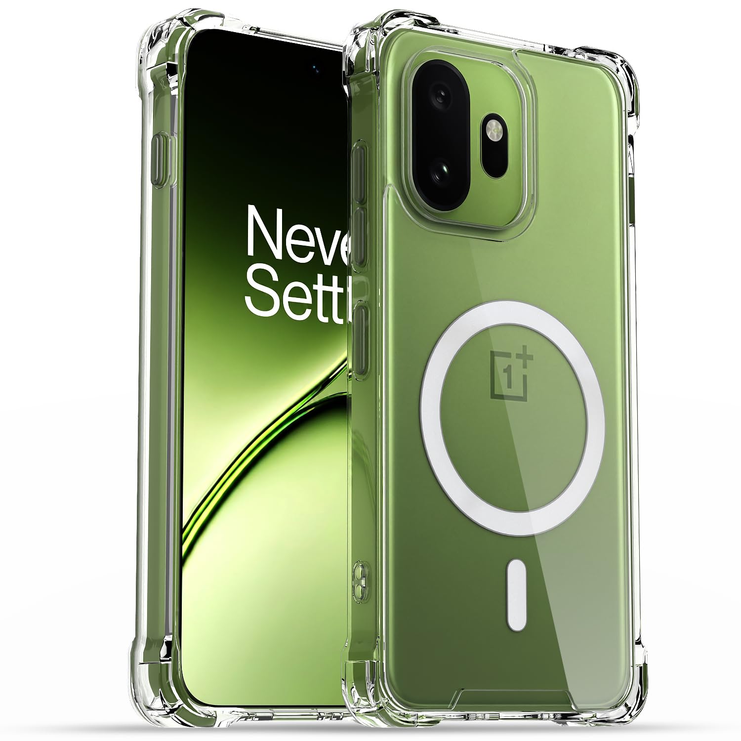 Pikkme OnePlus 15T 5G transparent mag-safe mobile cover