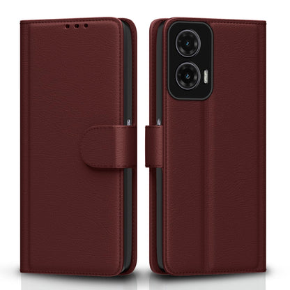 Pikkme brown wallet flip cover for Moto G35 5G