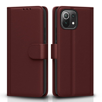 Pikkme Mi 11 Lite brown wallet flip cover