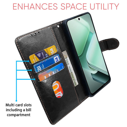 Pikkme iQOO Z9x 5G Magnetic black & brown flip cover – photo 4