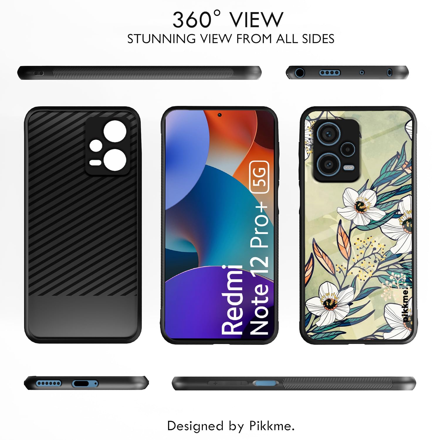 Redmi Note 12 Pro Plus 5G Flower mobile back cover by Pikkme – photo 2