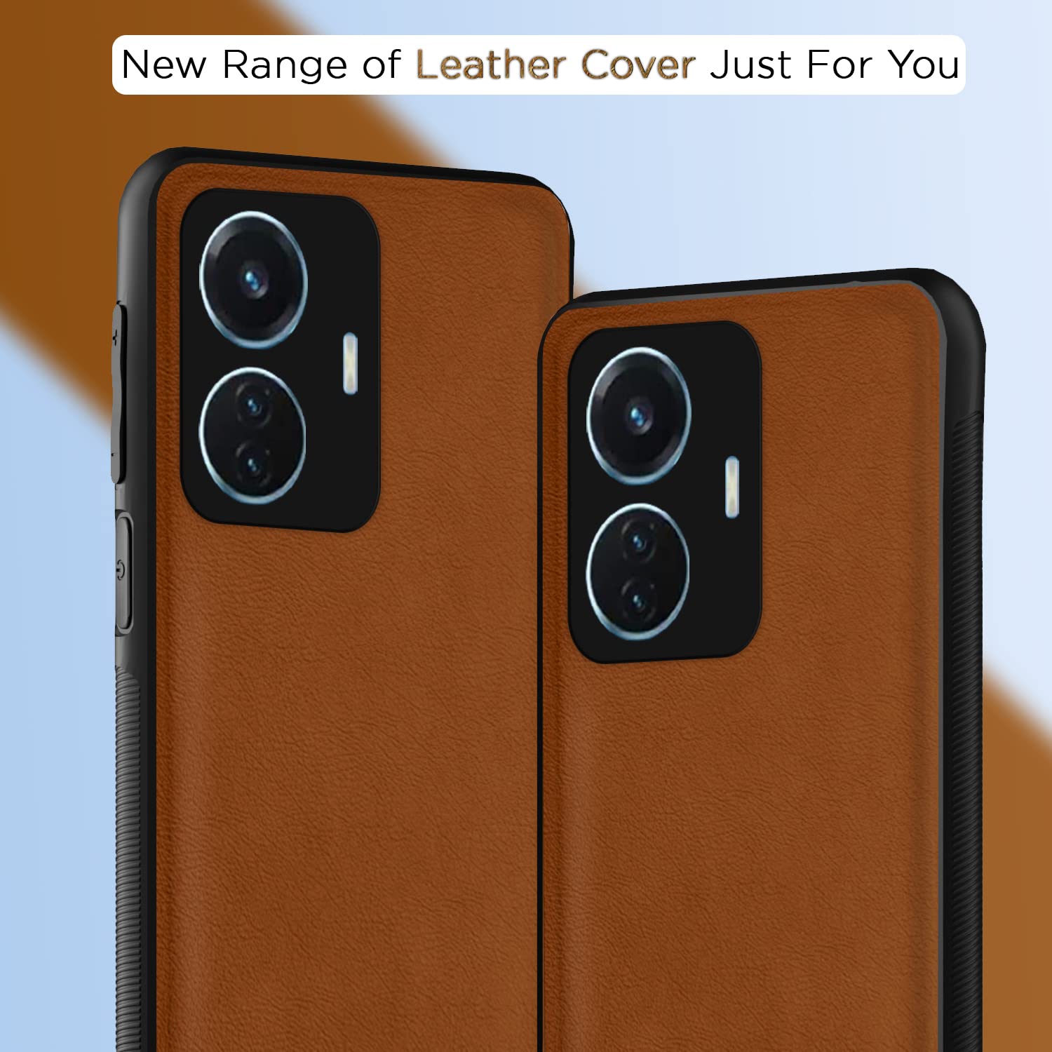 Pikkme Vivo T1 44W/iQOO Z6 44W Leather camel phone cover – photo 7
