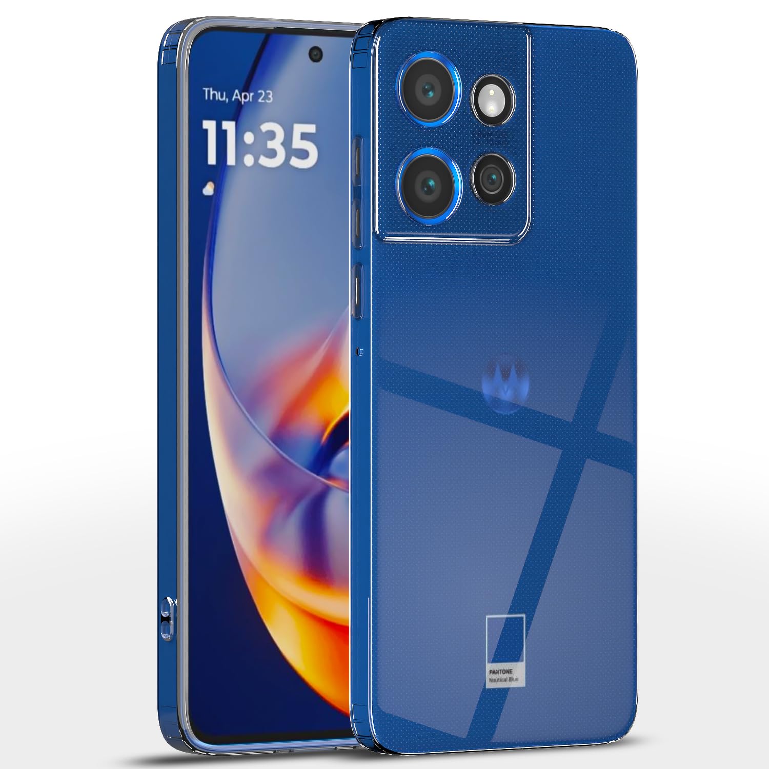 Pikkme transparent mobile back cover for Moto Edge 50 Neo 5G