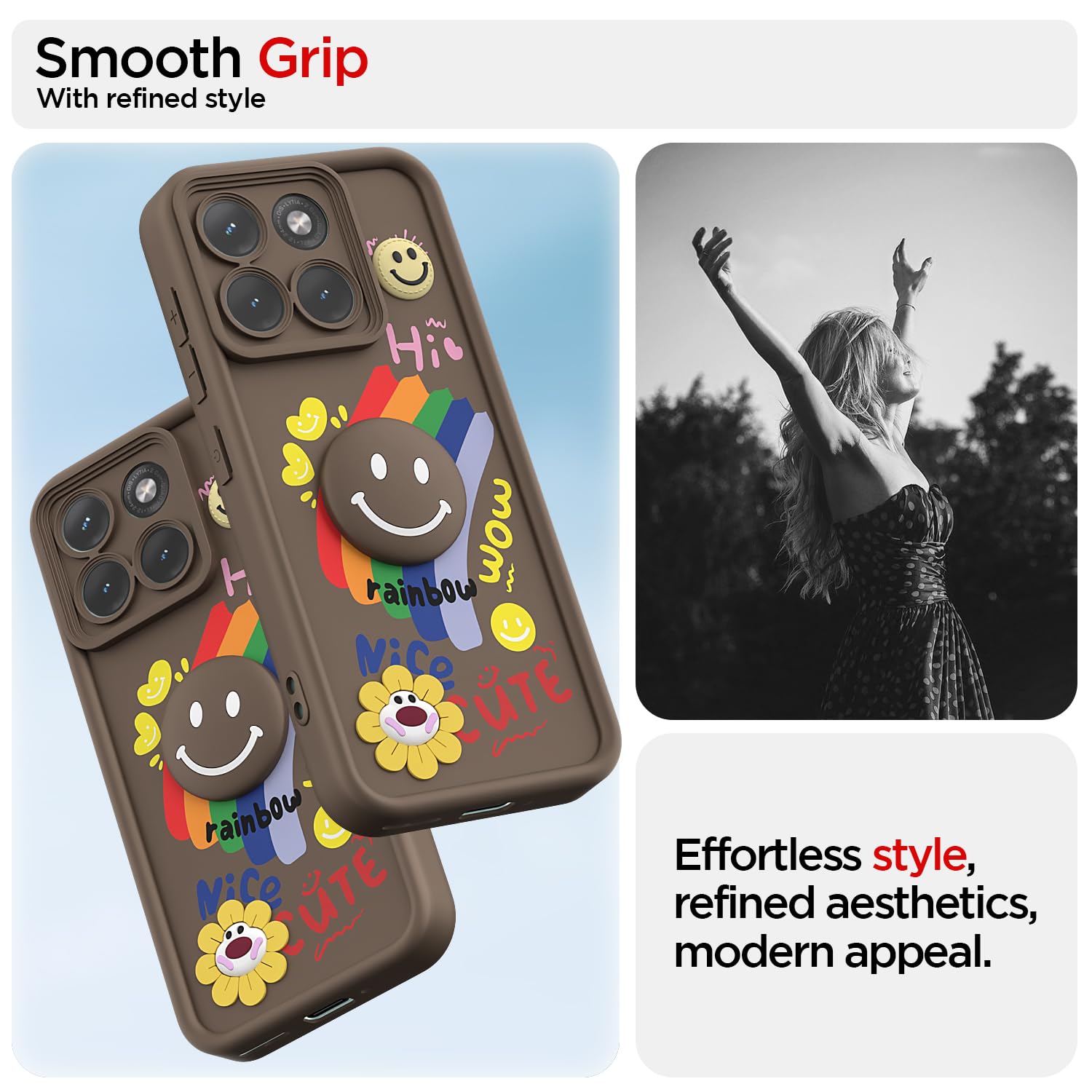 Moto Edge 70 Fusion 5G phone cover in brown by Pikkme – photo 2