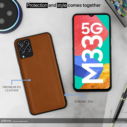 Pikkme camel Leather back cover for Samsung M33 5G – photo 5