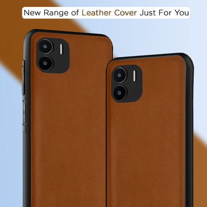 Redmi A1/A2 Leather mobile back cover in camel by Pikkme – photo 7