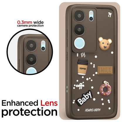 Vivo V29/V29 Pro 5G Silicone mobile cover in brown by Pikkme – photo 5