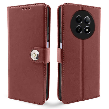 Pikkme Realme Narzo 70x 5G/N65/13/12/12X 5G/C65 brown flip cover