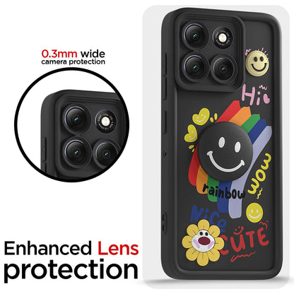 Black Smile Rainbow phone cover for Moto G86 Power 5G – Pikkme – photo 5