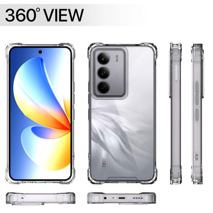 Pikkme Realme C71  PC + TPU Crystal Clear Back Cover (Transparent)