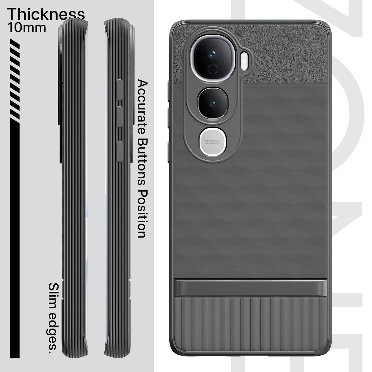 Grey back cover for Vivo Y400 Pro 5G – Pikkme – photo 3
