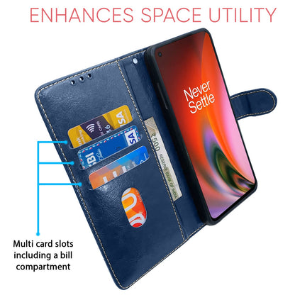 Pikkme OnePlus Nord 2 5G blue & brown flip cover – photo 3
