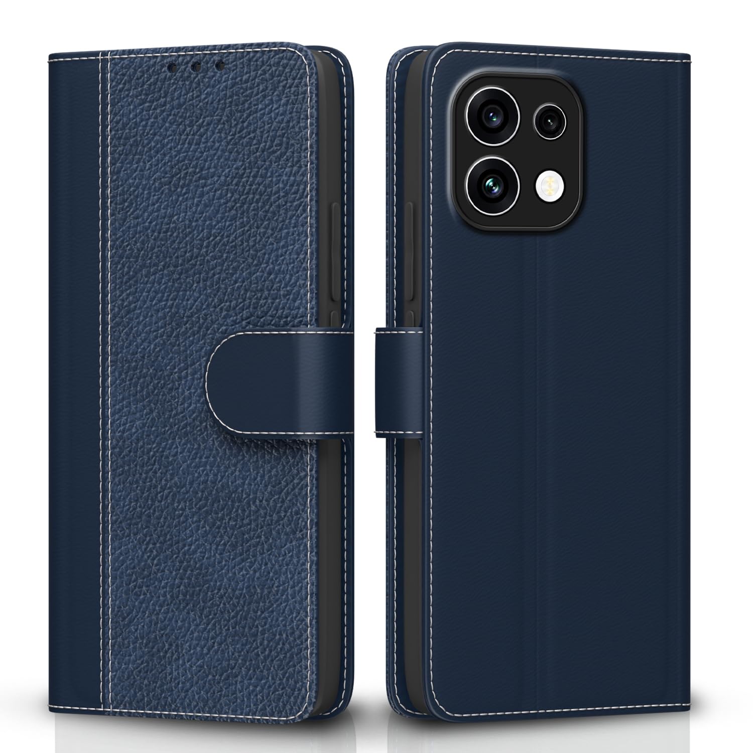 Oppo Reno 16c 5G flip cover in blue by Pikkme