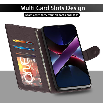 POCO X7 Pro 5G Wallet wallet flip cover in coffee by Pikkme – photo 5