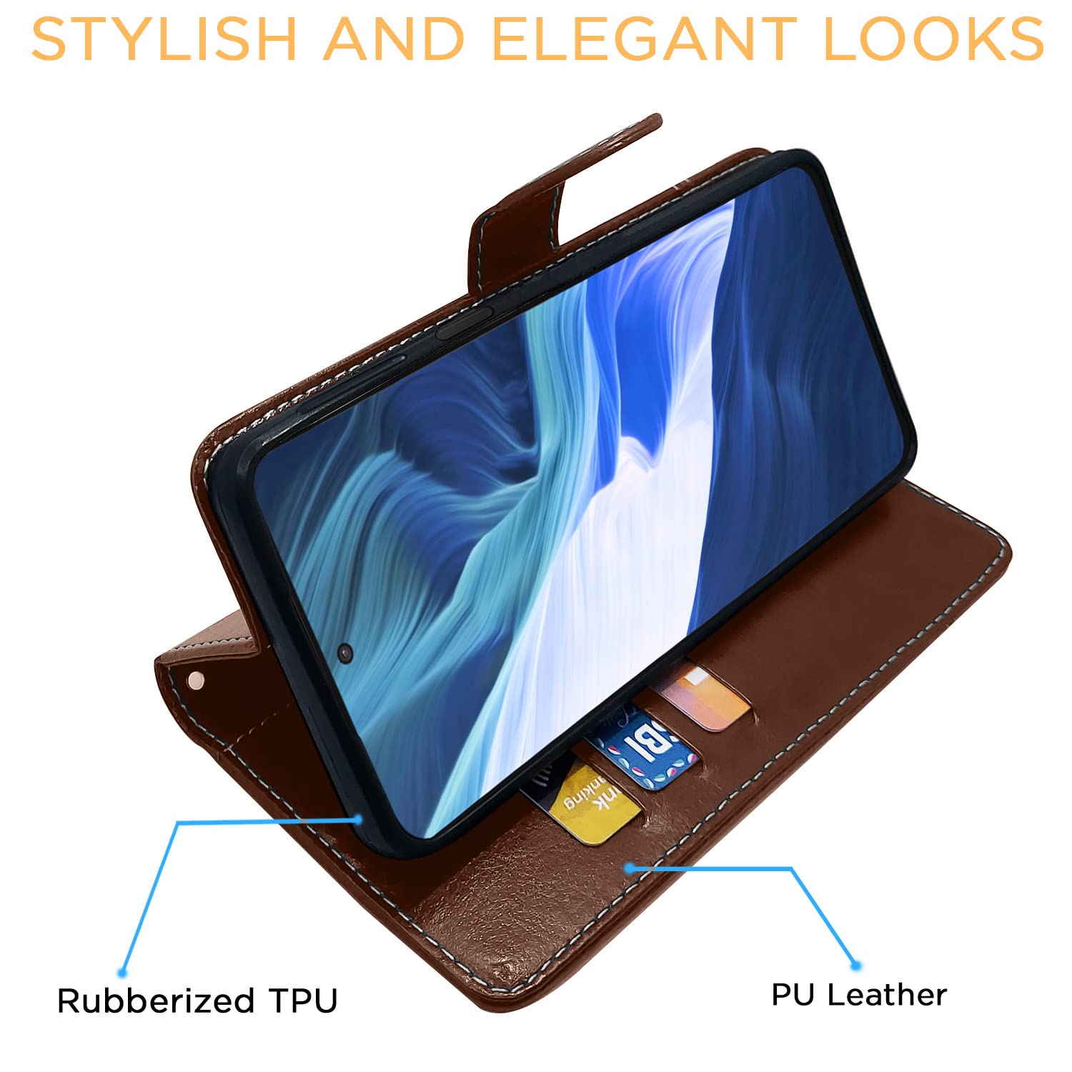 Brown & coffee Magnetic flip cover for Infinix Note 10 – Pikkme – photo 5