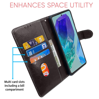 Pikkme coffee & brown Magnetic flip cover for Samsung M55/M55s/F55 5G – photo 4