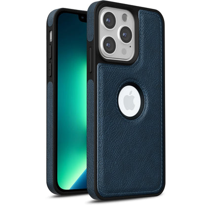 Pikkme iPhone 13 Pro Flexible Pu Leather Back Case (Blue)