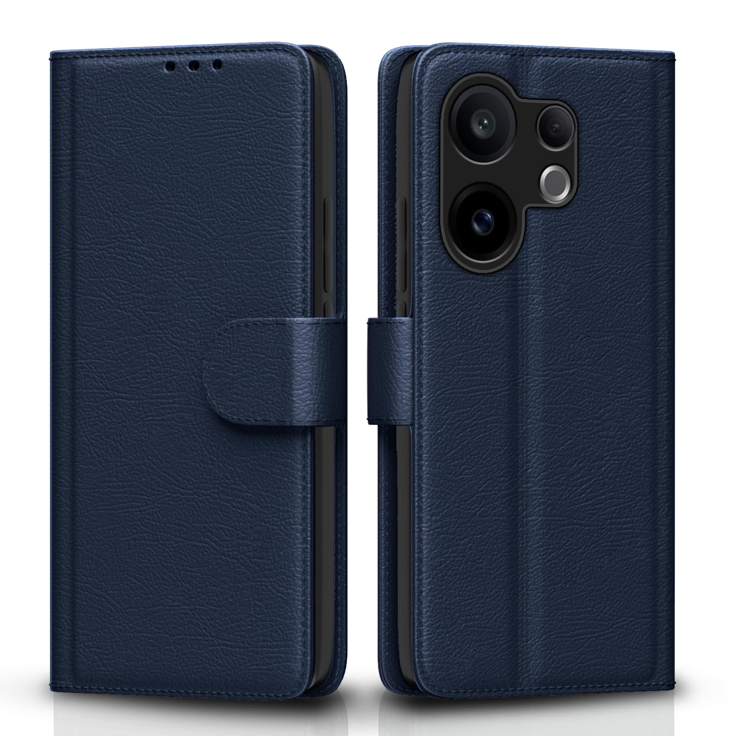 Pikkme blue Wallet mobile flip cover for Vivo V60/T4 Pro 5G
