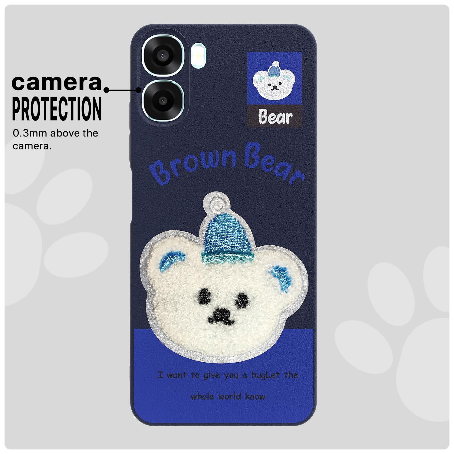 Pikkme blue Plush Patch back cover for Oppo A6X/K14x – photo 6