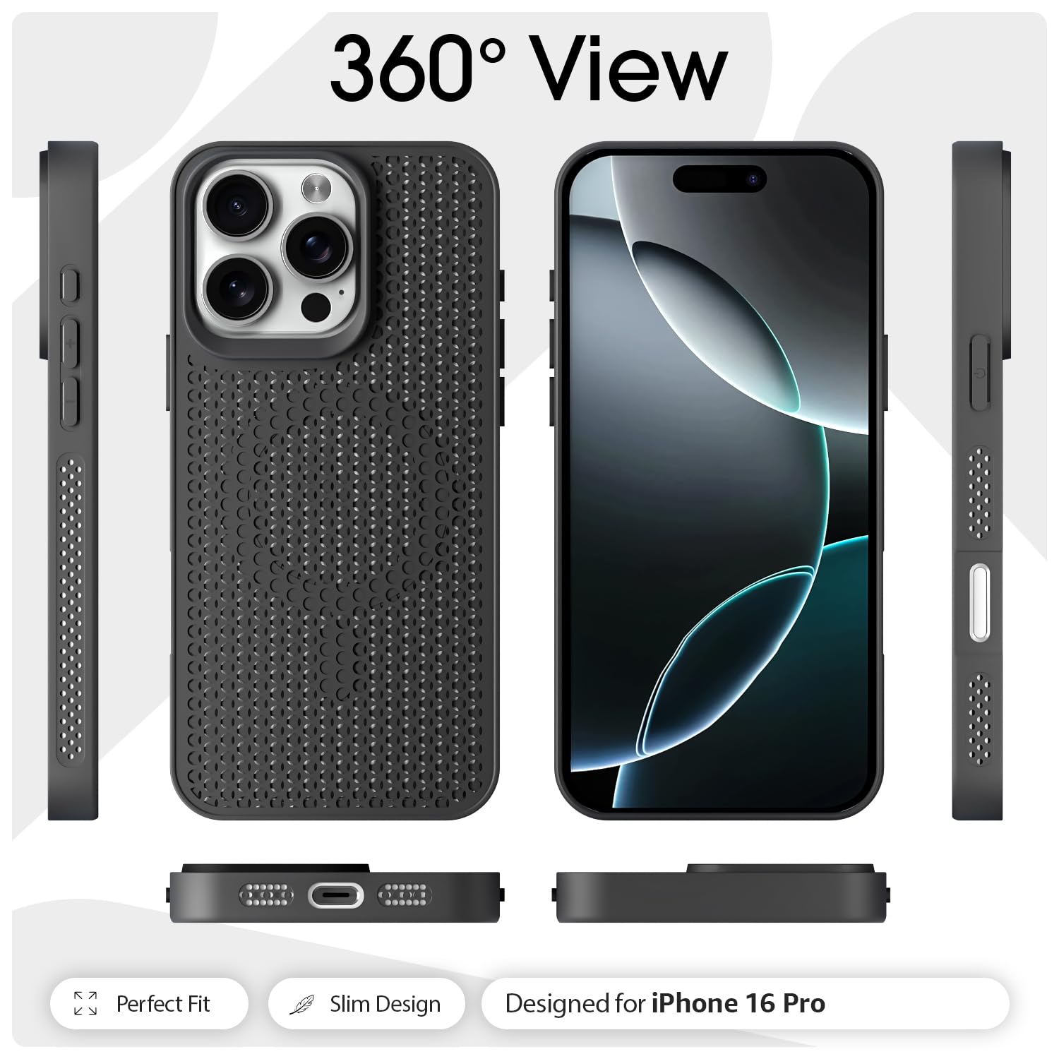 Pikkme iPhone 16 Pro black mobile cover – photo 3