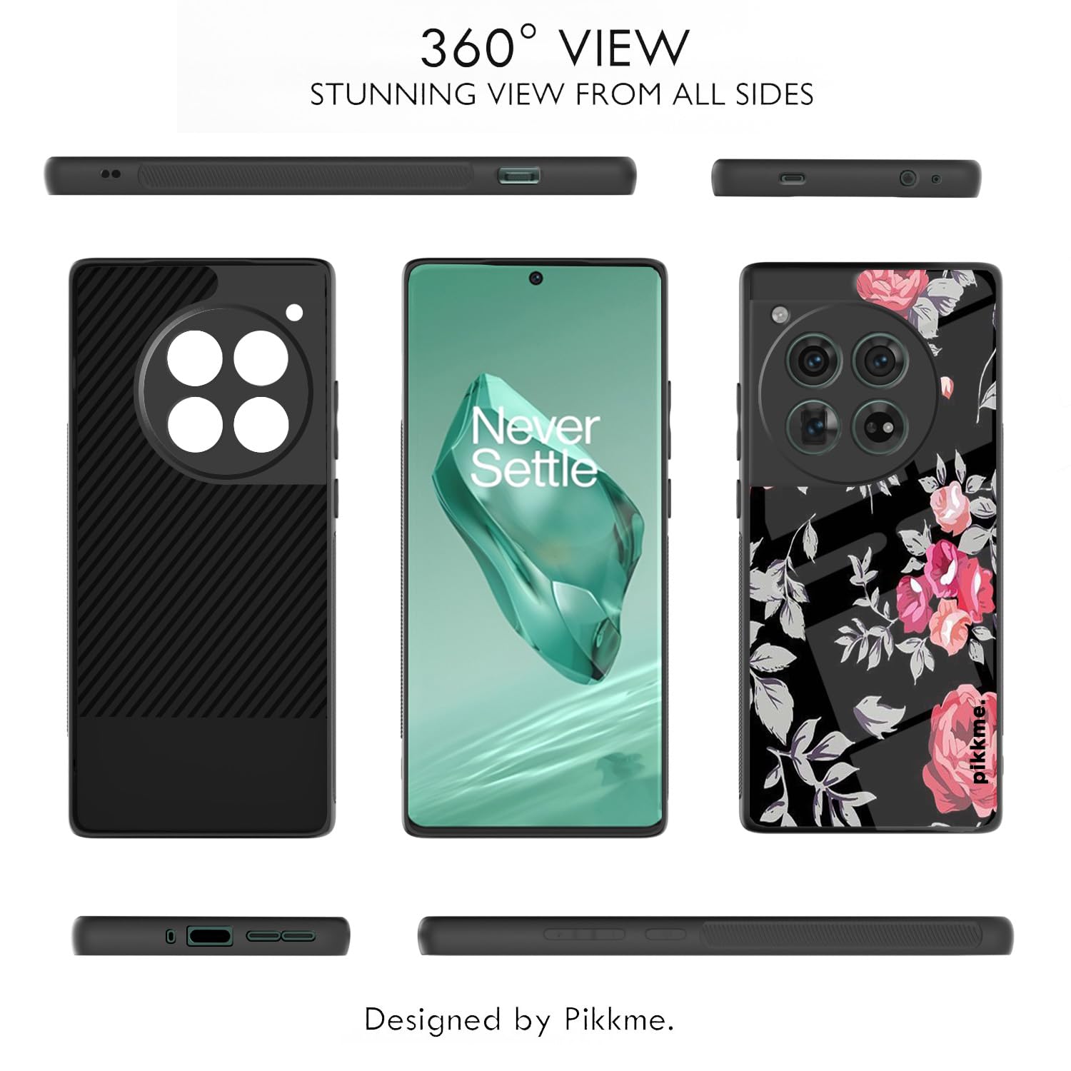 Pikkme Flower mobile back cover for OnePlus 12 5G – photo 2