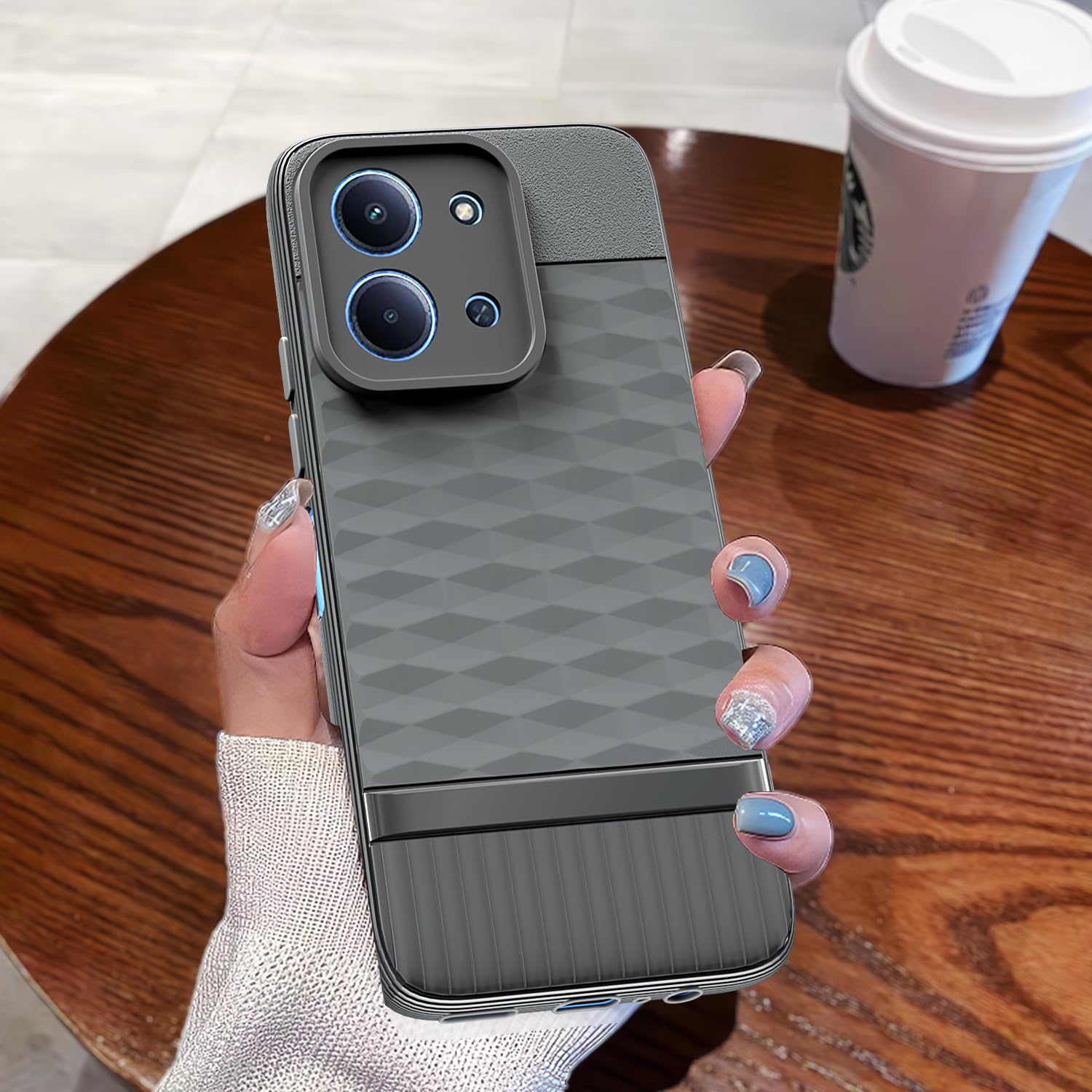 Redmi 15C 5G Silicone phone cover in grey by Pikkme – photo 7