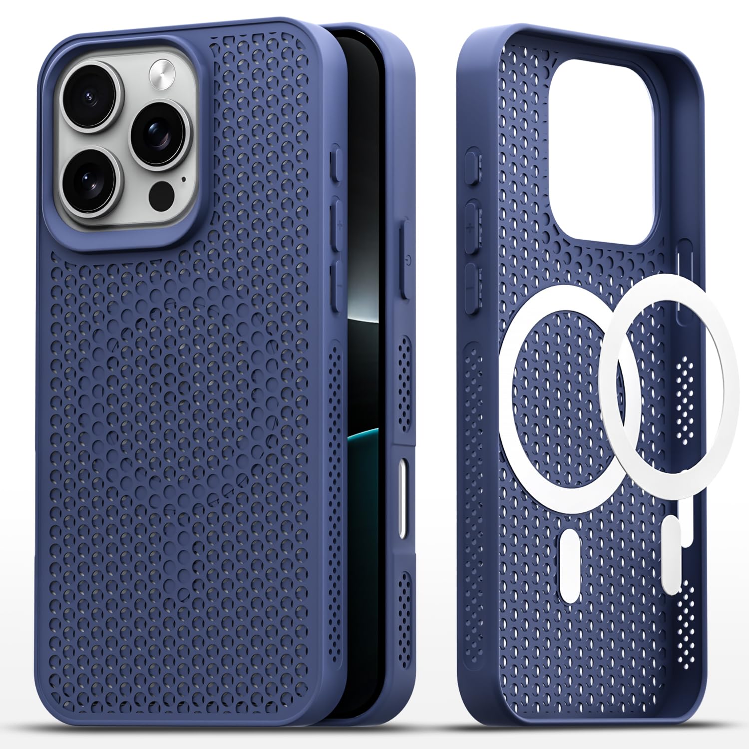 Blue phone cover for iPhone 16 Pro – Pikkme