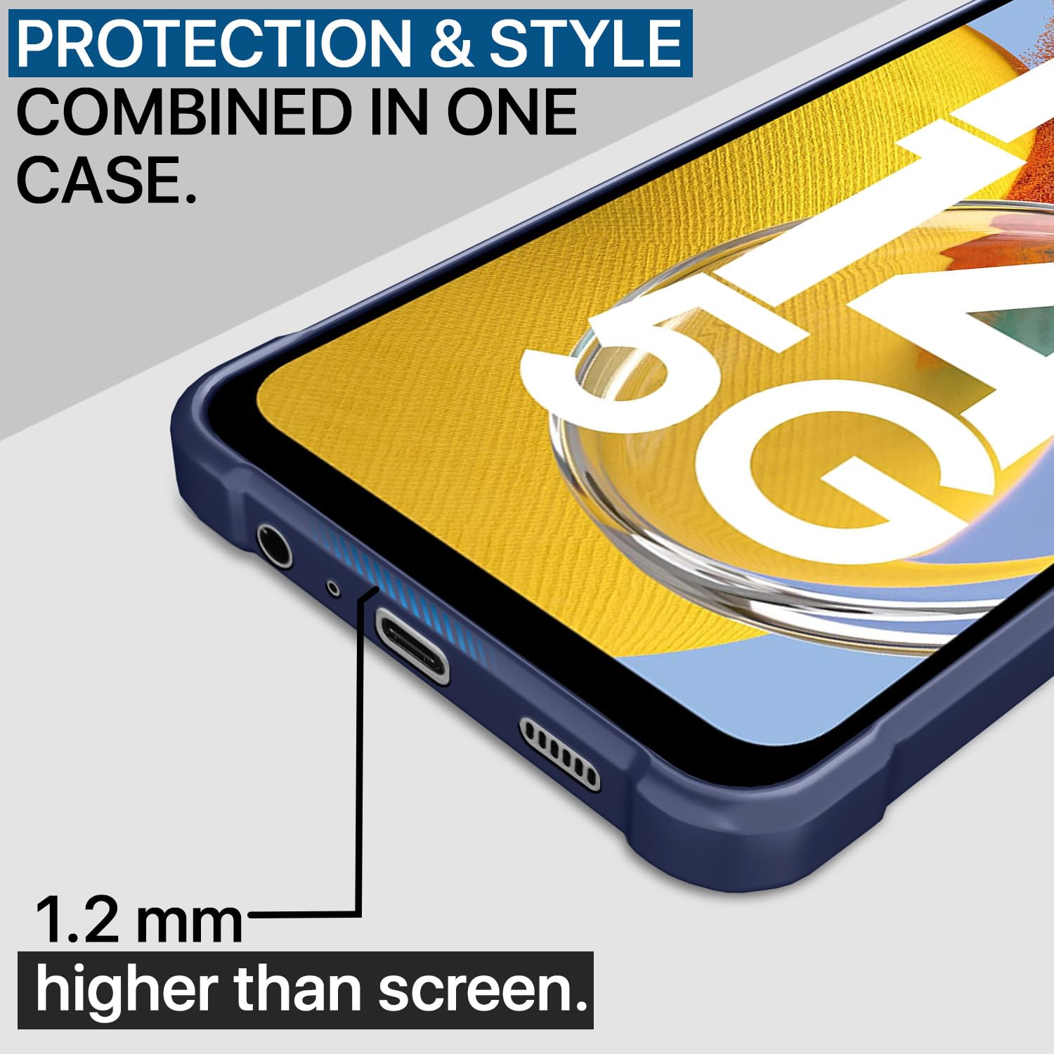 Blue Hybrid back cover for Samsung M14 5G – Pikkme – photo 5