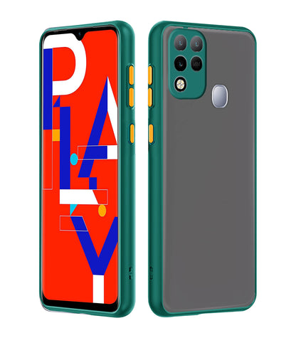 Green mobile back cover for Infinix Hot 10s – Pikkme