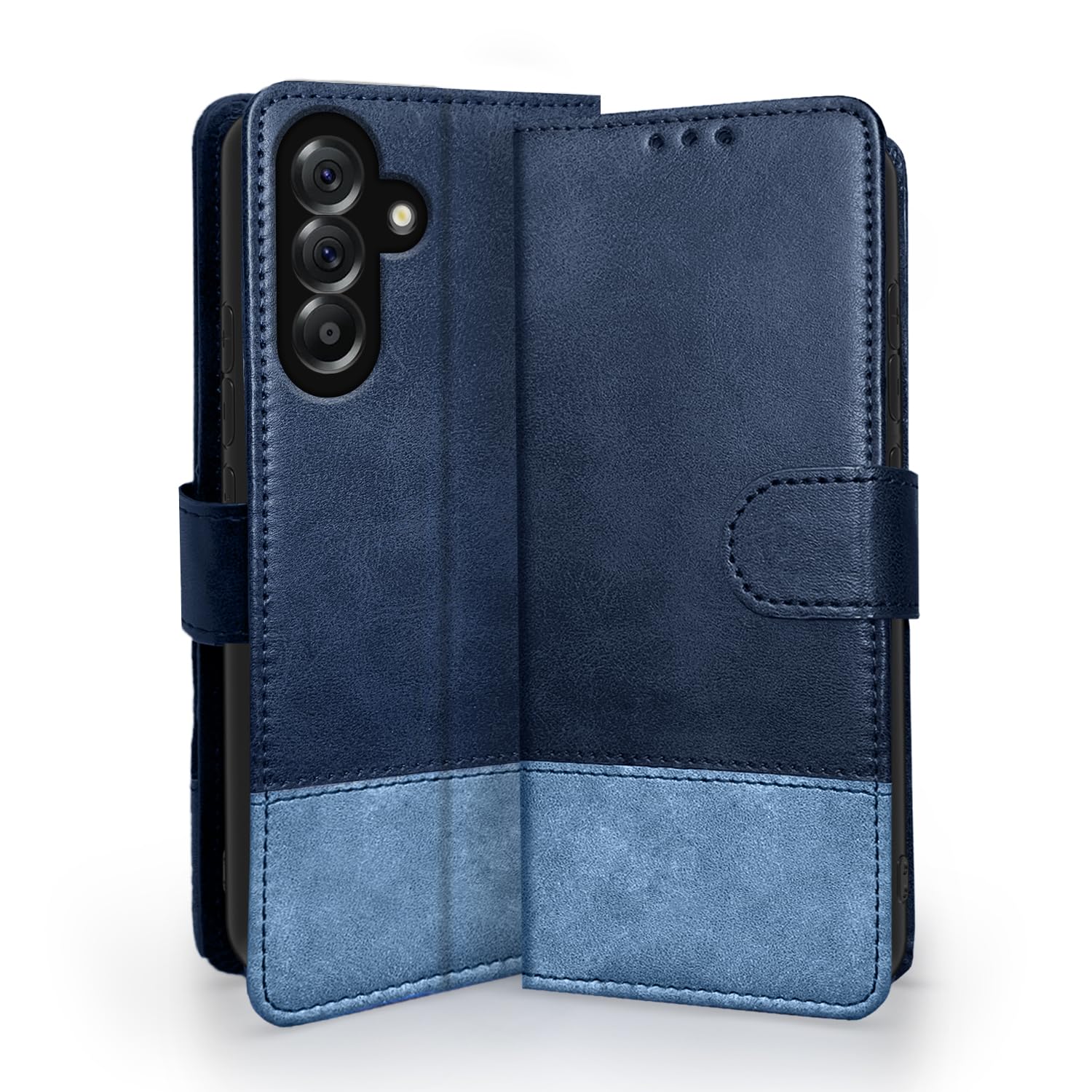 Pikkme navy & light blue flip cover for Samsung A57 5G