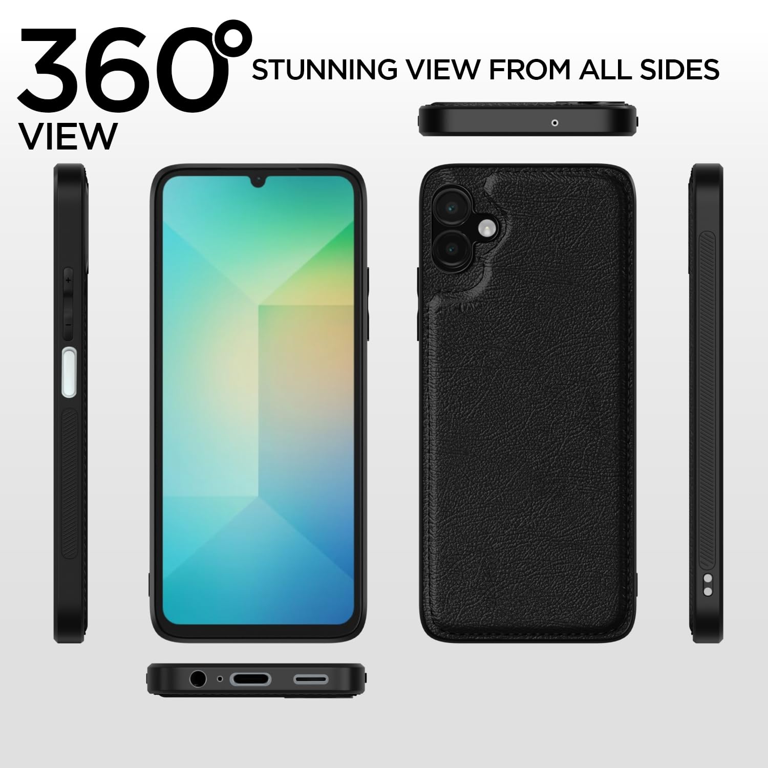 Pikkme Samsung A06 Leather black phone cover – photo 2