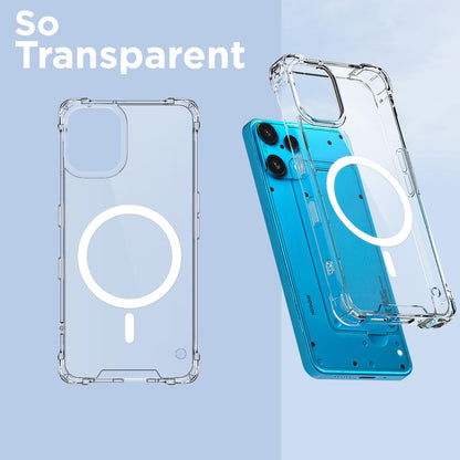 Pikkme Nothing Phone 3a Lite 5G transparent mag-safe mobile back cover – photo 2