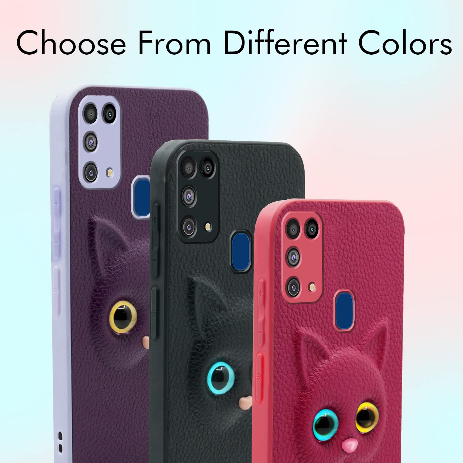 Samsung M31/M31 Prime/F41 mobile back cover in black by Pikkme – photo 2